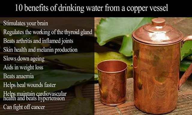 Copper Pitcher Jug with Lid Handmade Indian Drinkware Accessories
