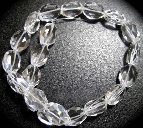 Clear Quartz Nugget Faceted
