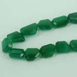 Green Onyx Nugget Faceted Beads